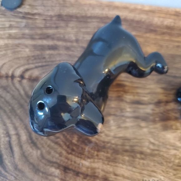 Dog Salt & Pepper Shakers Poodle and Friend Black - Picture 4 of 7
